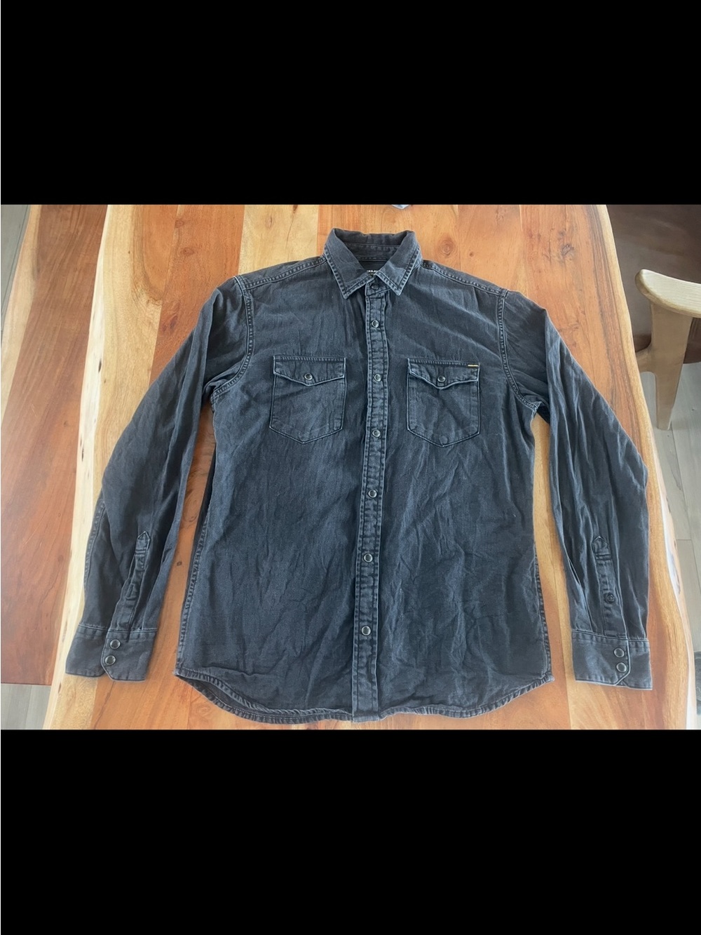 Jack and Jones Charcoal Button-Down Workshirt